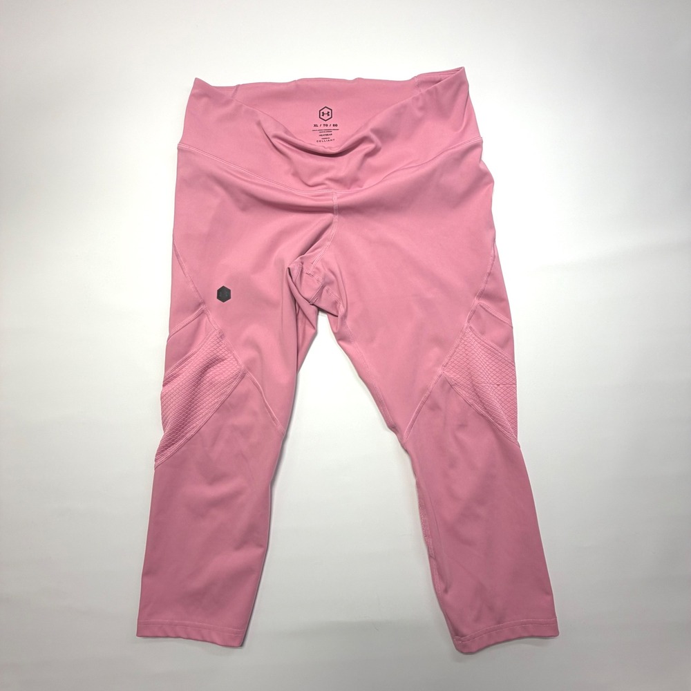 Under Armour HeatGear Pink High Rise Leggings XL‎ Celliant Crop